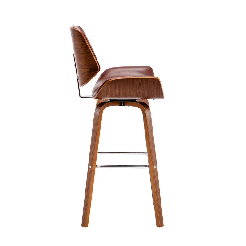 Swivel Bar Stool, Brown