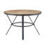 Indoor Dining Round Table With Metal Legs,Light Birch