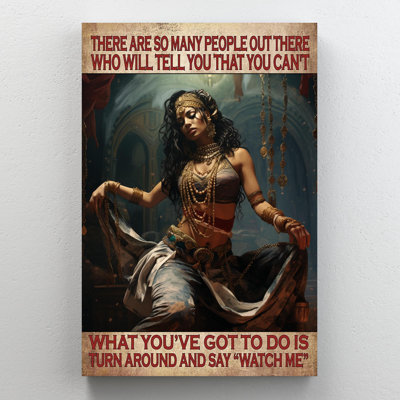 «Martsen Woman Dance Watch Me», reproduction sur toile