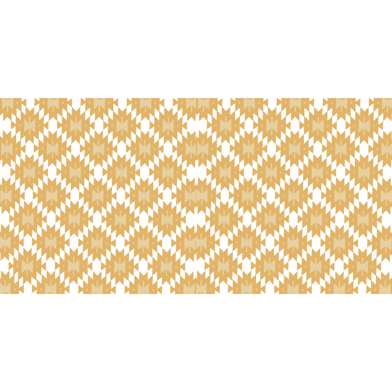 Happy Hippy Geometric Outdoor Reversible Throw Pillow, 18"x18", Gold