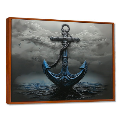 Pirate Anchor In The Fog I - Coastal Print Wall Art