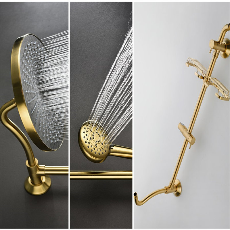Complete Shower System, Gold
