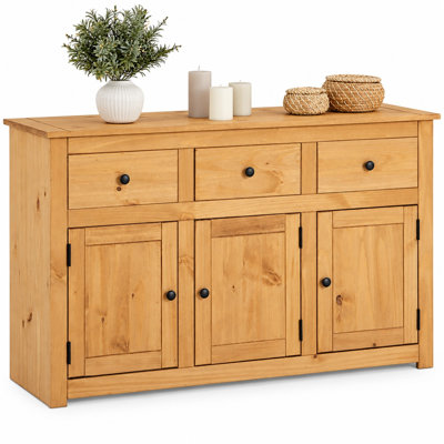 135 cm W Pine Solid Wood Sideboard