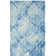 Berman Hand Tufted Wool/Cotton Geometric Rug in Ivory/Blue