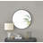Alcantera Round Metal Frame Wall Mirror Simple and Elegant Modern Design-75322304-75322305