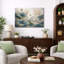 Art de fleurs de lotus, images de jardin d'eau, art mural impression sur toile encadrée-126031277-126031279
