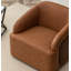 Fauteuil demi-tonneau rotatif en simili cuir Andretta-1428319674