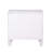 Gray And White Night Stand With Felt-Lined Drawer Interiors Interior Stability