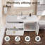 Armoire de salle de bain 60 po avec comptoir en quartz et lavabo en céramique EEST VANITY - Blanc (8296)