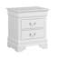 Table de chevet traditionnelle blanche Louis Phillipe-1389010143
