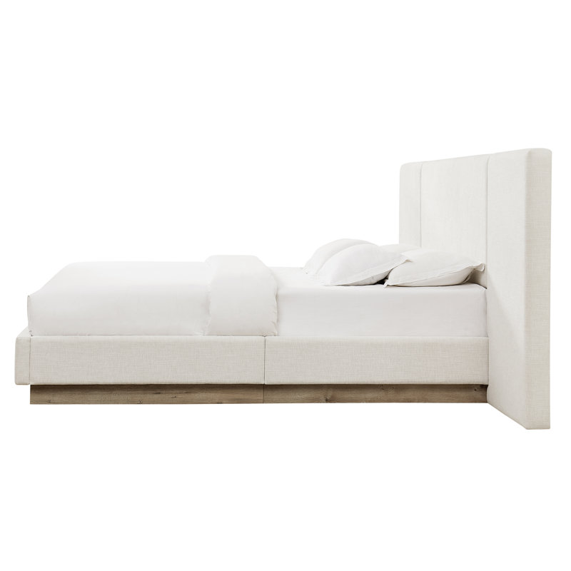 Muse Upholstered Wide Headboard Bed
