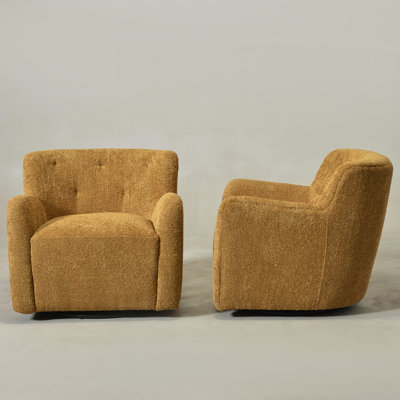 Upholstered Swivel Armchair
