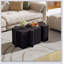 Ensemble de 3 tables de casse-tête artistiques, tables d'appoint modulaires MGO à emboîtement pour une utilisation intérieure et extérieure, capacité de 200 lb-385128087