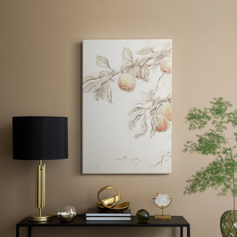 Imprimé floral rétro XL - galerie Cavas, H 36 po x l 24 po