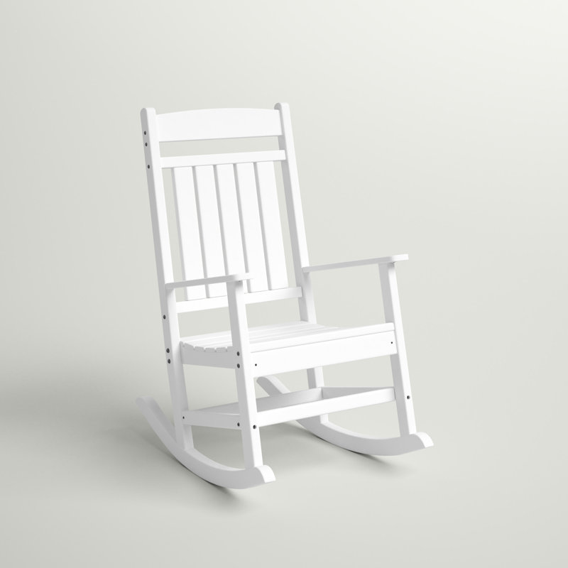Chaise berçante classique Catelyn, Blanc