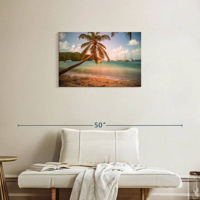 Gillard Tobago Cays Gillard Palm, 20" H x 30" W