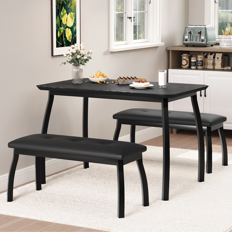 Dining Set, Black, Black