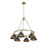 Felda 6 - Light Steel Dimmable Cone Chandelier-99998916-99998913