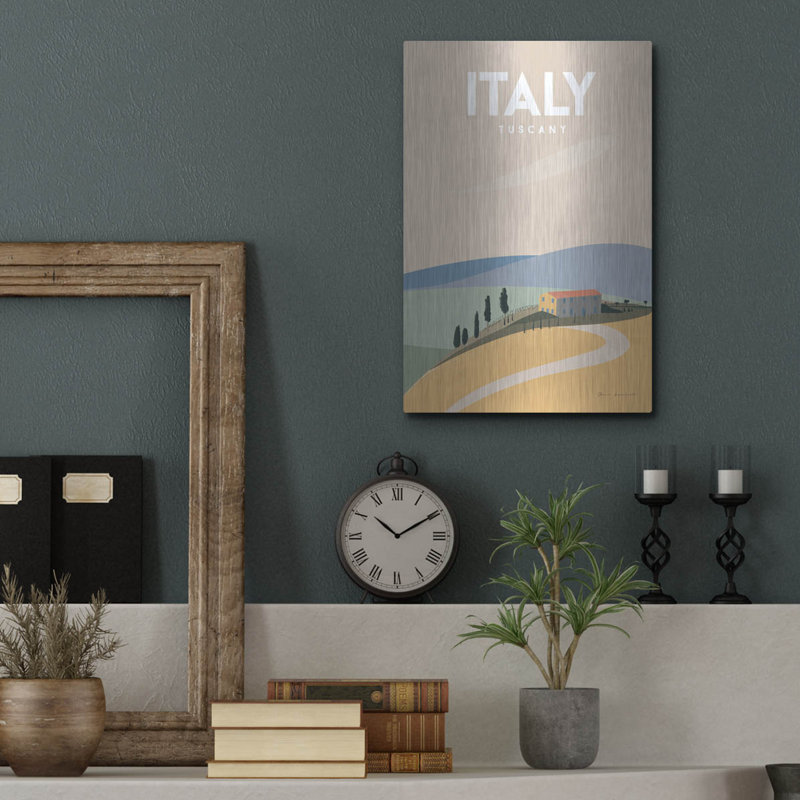 Art mural en métal Winston Porter «Italy» par Omar Escalante, H 16 po x l 12 po