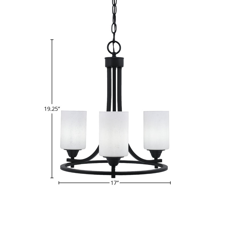 Lustre 3 lumières Paramount, Blanc