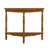 2'' Retro Circular Curved Half-Moon Console Table with Cloud Design Top and Open Shelf Solid Wood Frame and Legs-213568313