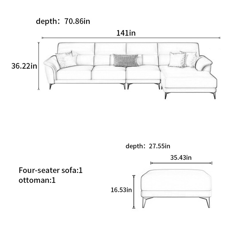 Modern and simple American sofa