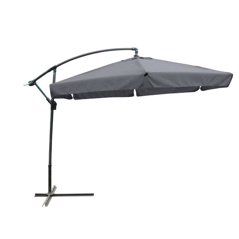 280cm Tilt Cantilever Parasol, Grey