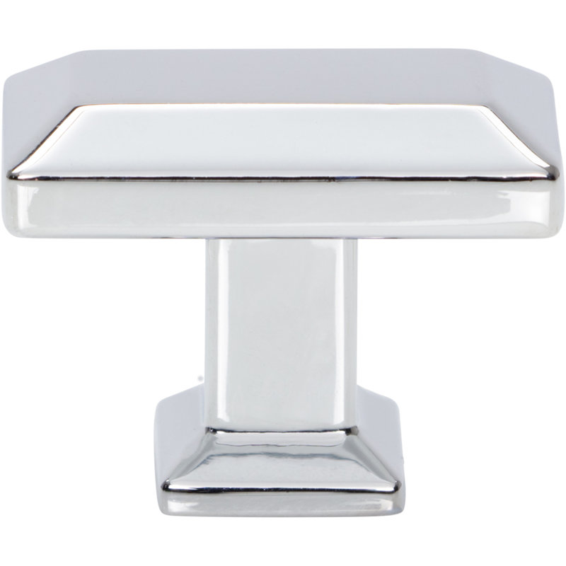 Sweetbriar Lane 1 3/8" Length Rectangle Knob, Polished Chrome