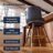 Anneli 26'' Swivel Counter Height Bar Stools Set of 2, Blue Counter Stools with Backs and Wood Legs for Kitchen Island-884832579-923339963-916282938