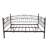 Metal Daybed Frame, Multifunctional Bed With Headboard, Modern Day Bed