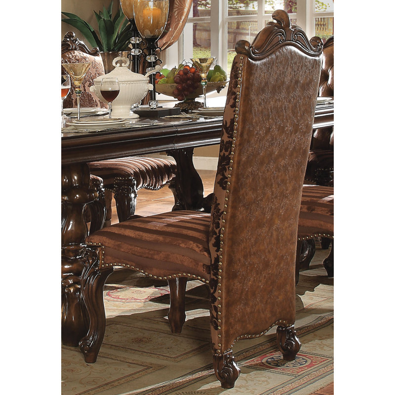 Chaise d'appoint rembourrée Nekoma, Brun clair