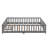 Twin Size Floor Bed (Gray)-1476433920