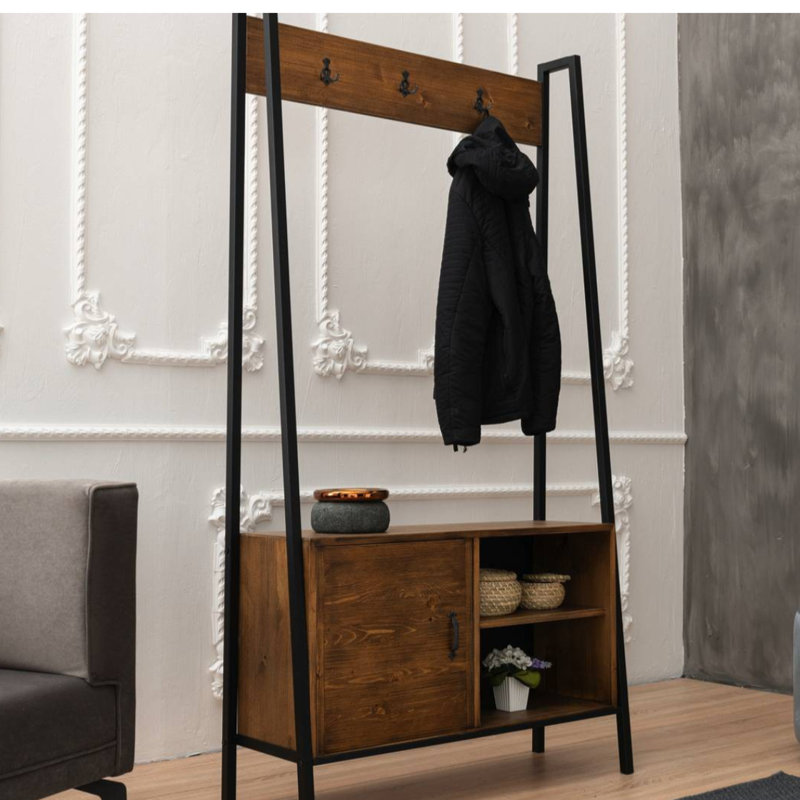 Arbre d'entrée Leeper avec rangement pour chaussures