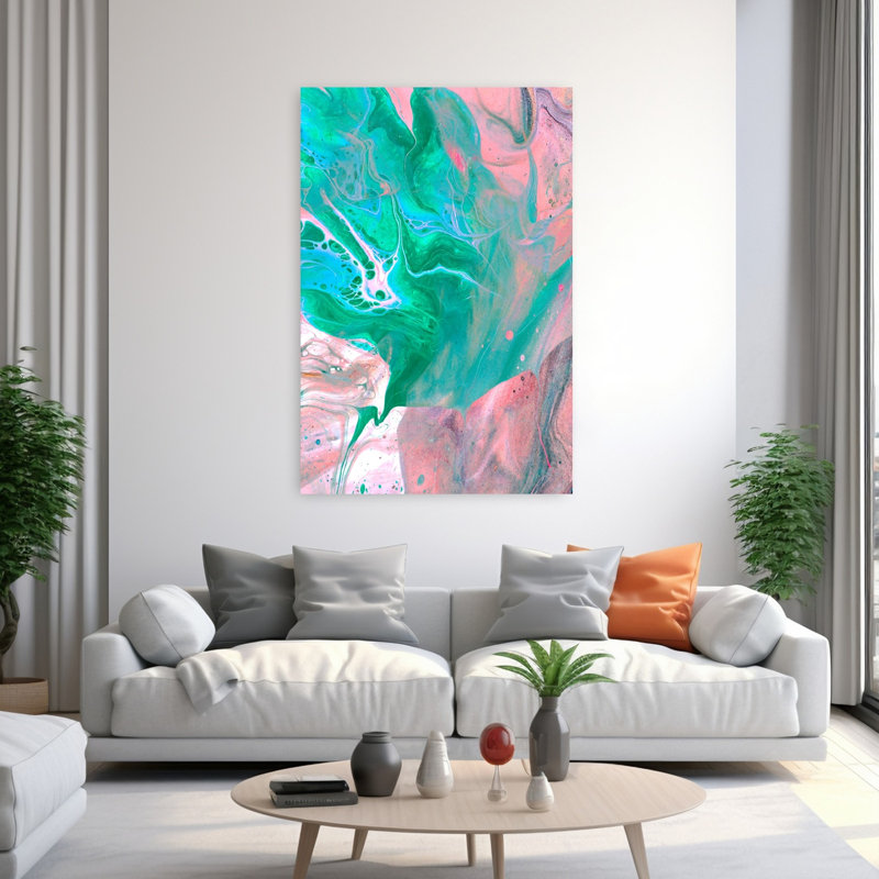 Contemporary Art Abstract Art, 60" H x 40" W