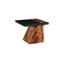 Slant Side Table, Natural/Black