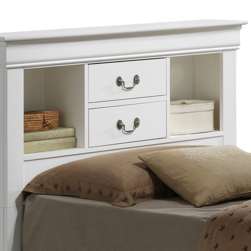 Citronelle Bookcase Storage Bed, Twin, White