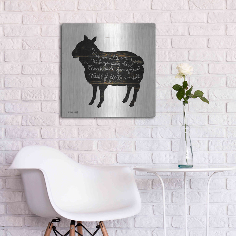 «Sheep - Make Yourself Herd» par Cindy Jacobs, H 24 po x l 24 po