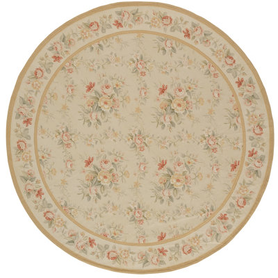 Wool Floral Area Rug
