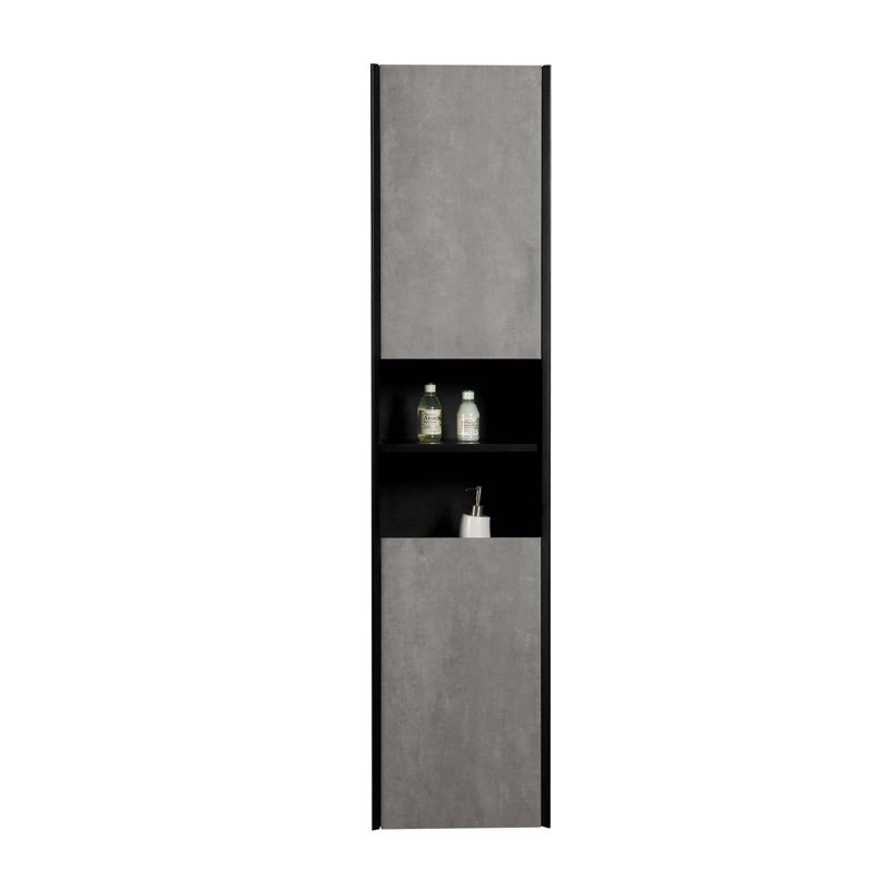 Linen Cabinet, Black