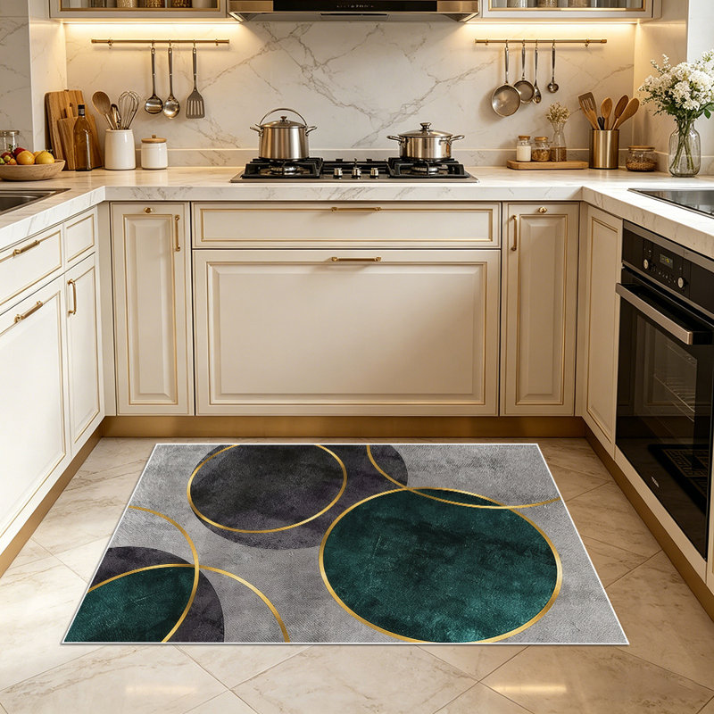 Light luxury geometric art carpet, soft and easy to clean, suitable for living room, bedroom, dining room, office and other indoor spaces