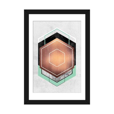 «Hexagon Abstract», impression sur toile tendue