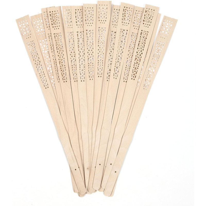 Ensemble de 4 bâtons de roseaux Hosley, forme de ventilateur sculpté à la main, hauteur de 12,5 po pour la décoration intérieure, décoration et accessoires de salle de bain élégants, rehaussement d'aromathérapie, ambiance rustique
