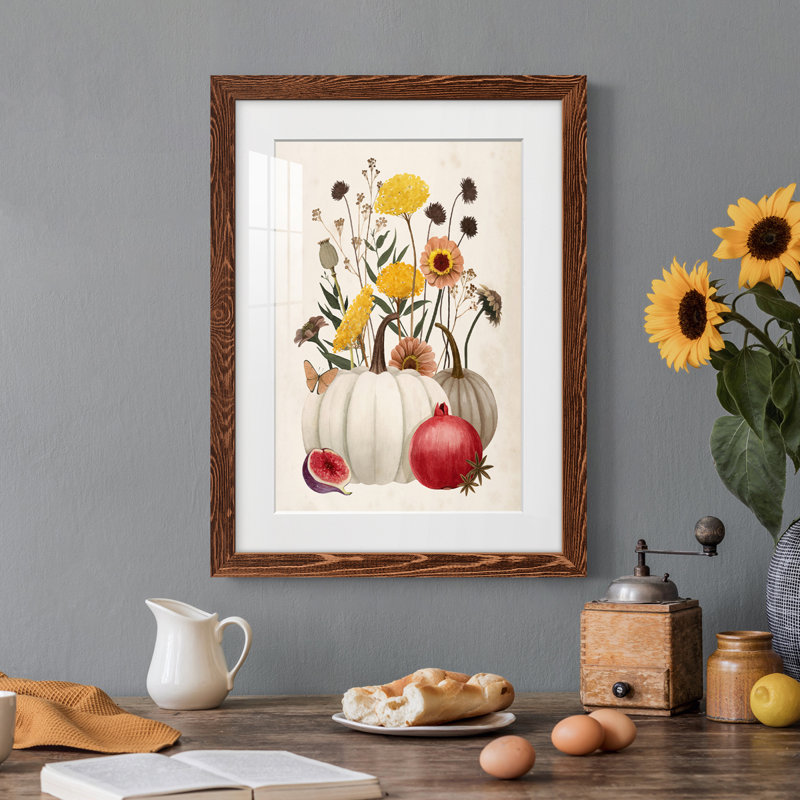 Fall Botanicals II - cadre photo, impression, Érable encadré, H 24 po x l 20 po x P 1 po