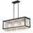 Metal Crystal Industrial Farmhouse Chandelier Dining Room Lighting Fixtures Suitable For Kitchen Island, Dining Room, Living Room-168119088-168119087