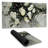 Lisianthus white bouquet - 15.75"x31.50" Desk mat