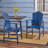 Outdoor Weather Resistant Acacia Wood Adirondack Dining Chairs (Set Of 2), Blue Navy Finish-648802857