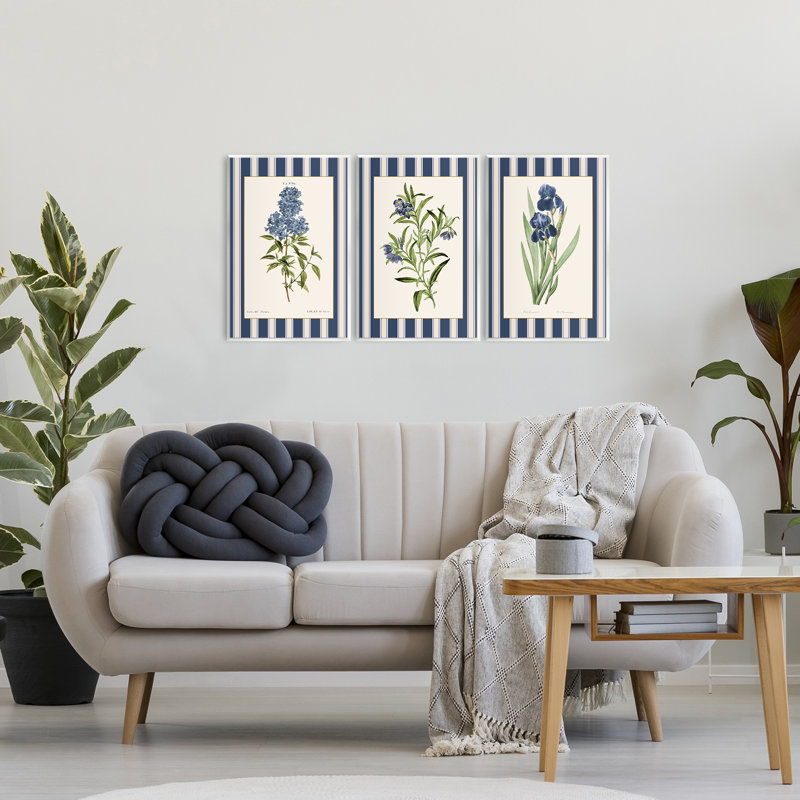 Ensemble de 3 plaques murales rétro, Design par Corinne Haig, H 19 po x l 39 po