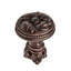 Acanthus & beaded knob with column base Rosette style in Satin-1503925578