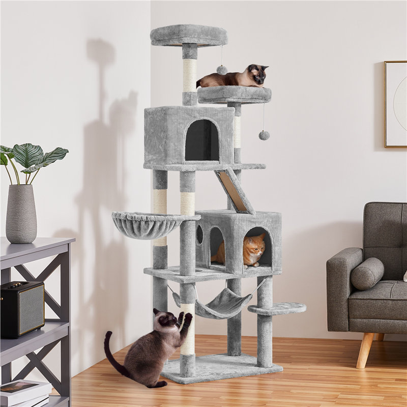 181.5cm Height  Cat Tree, Light Grey