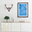 Blue Skies in Abstract - Picture Frame Painting Print-55679552-55679555